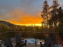 Morning sunrise from the cabin.