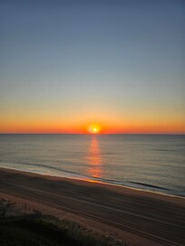 Sunrise from the balcony. A nice way to start the day.