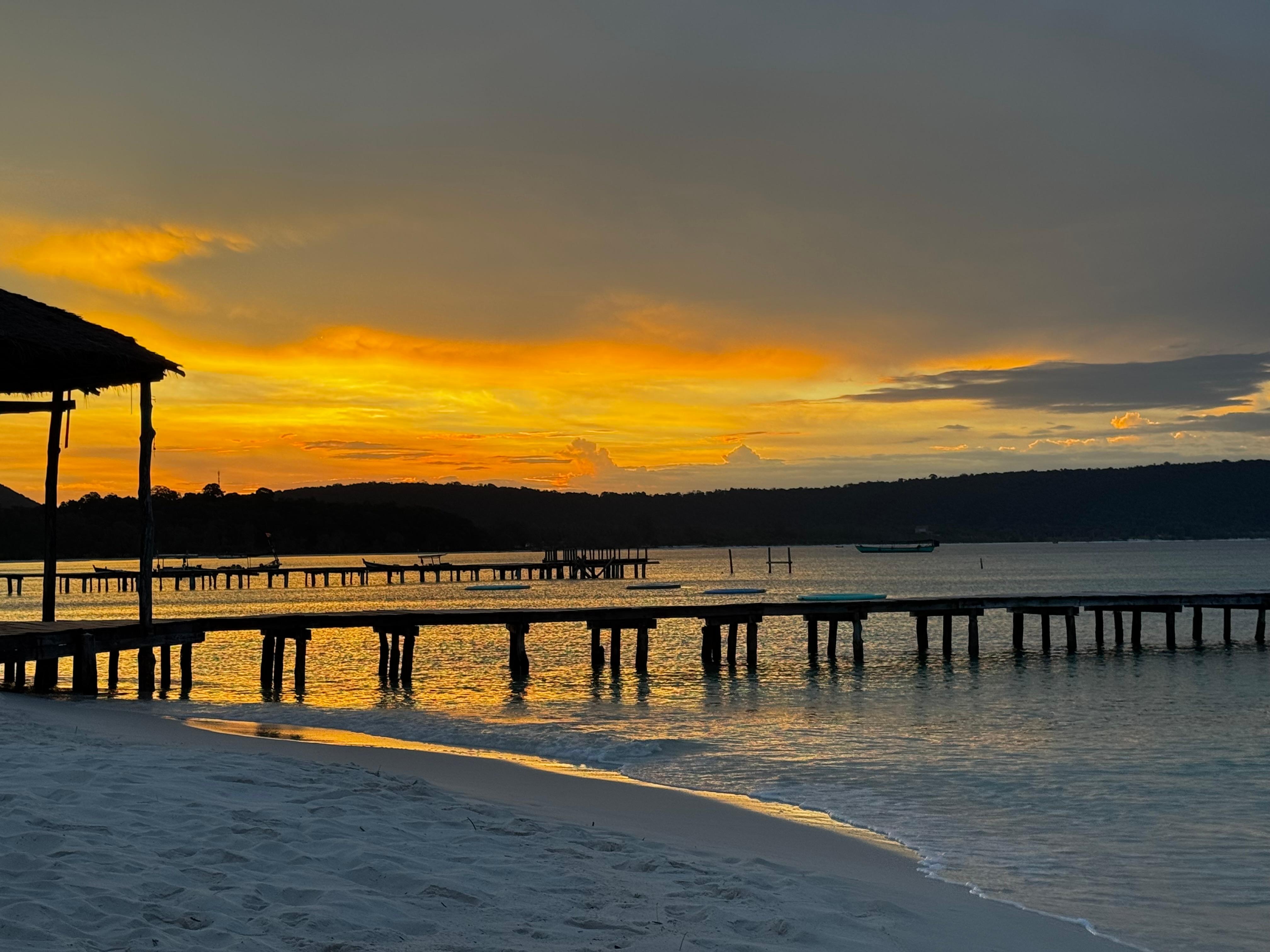Sunrise view from outside our room