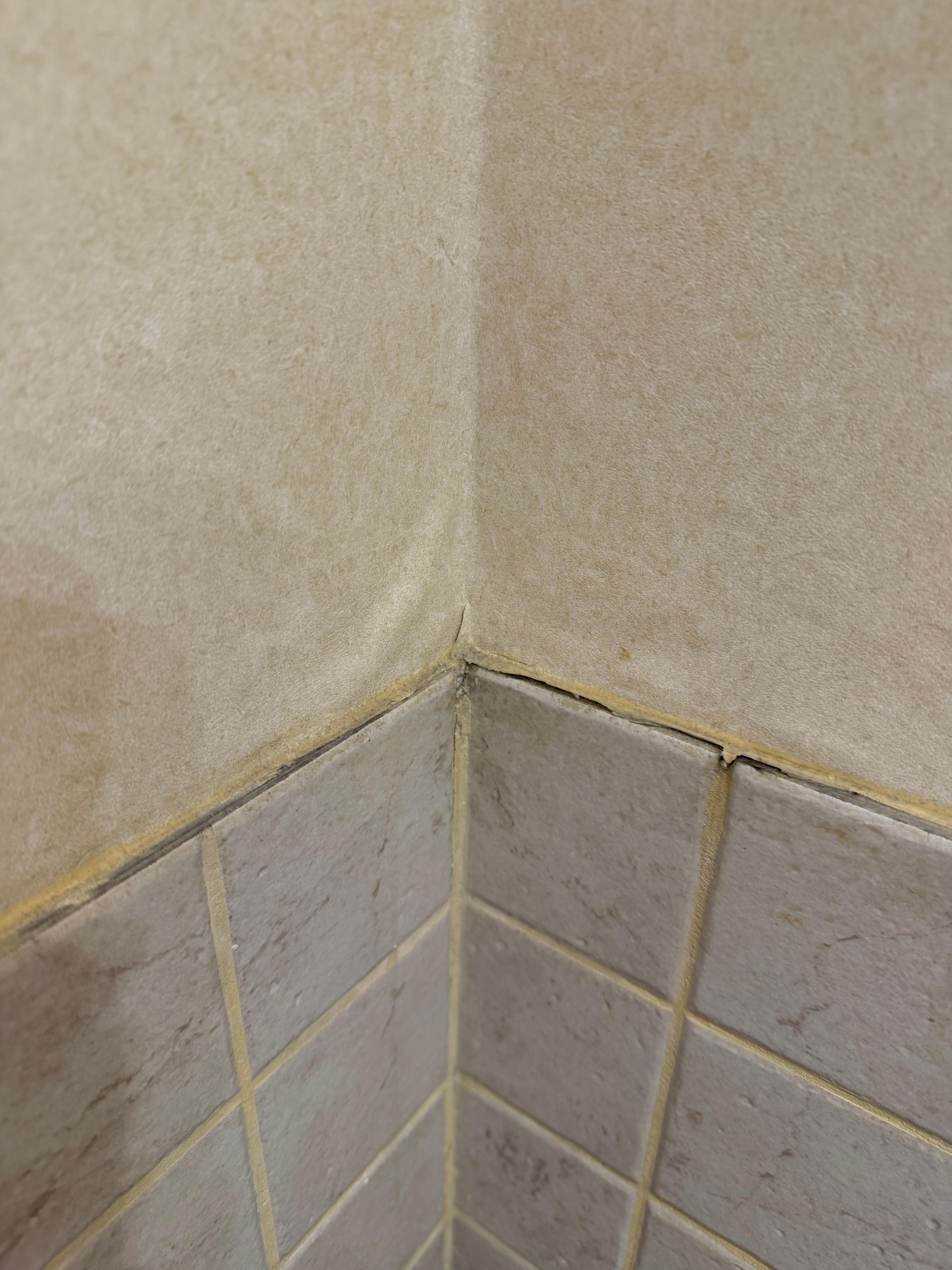 Wallpaper in bathroom coming off