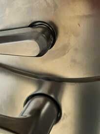 Handle on door. It’s housekeeping 101 to clean all handles, but not here apparently