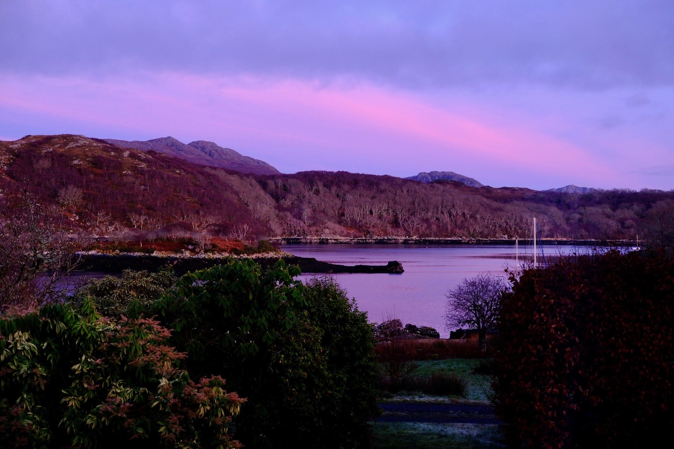 Sunset from the house 