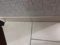 Hair on floor