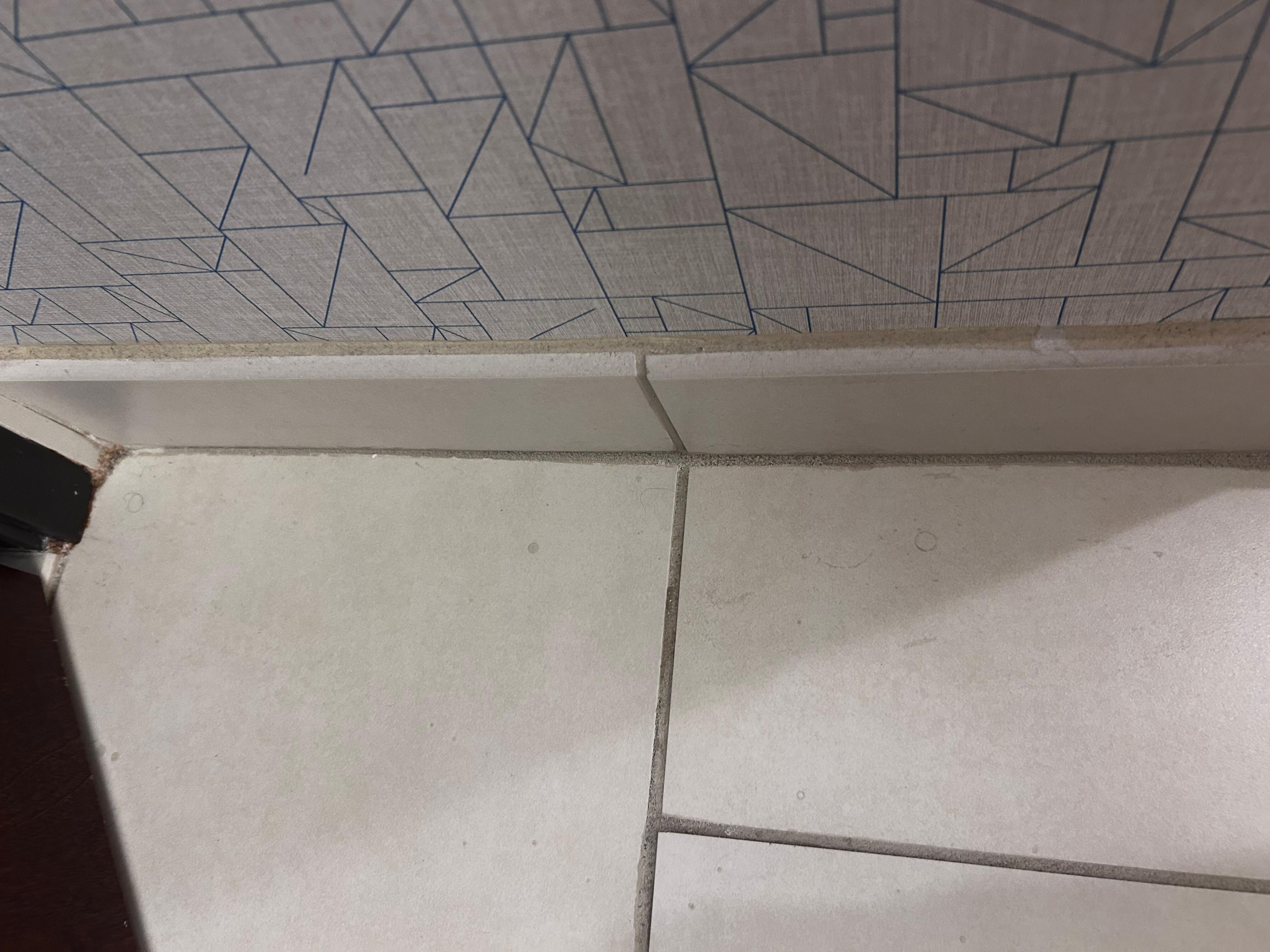 Hair on floor