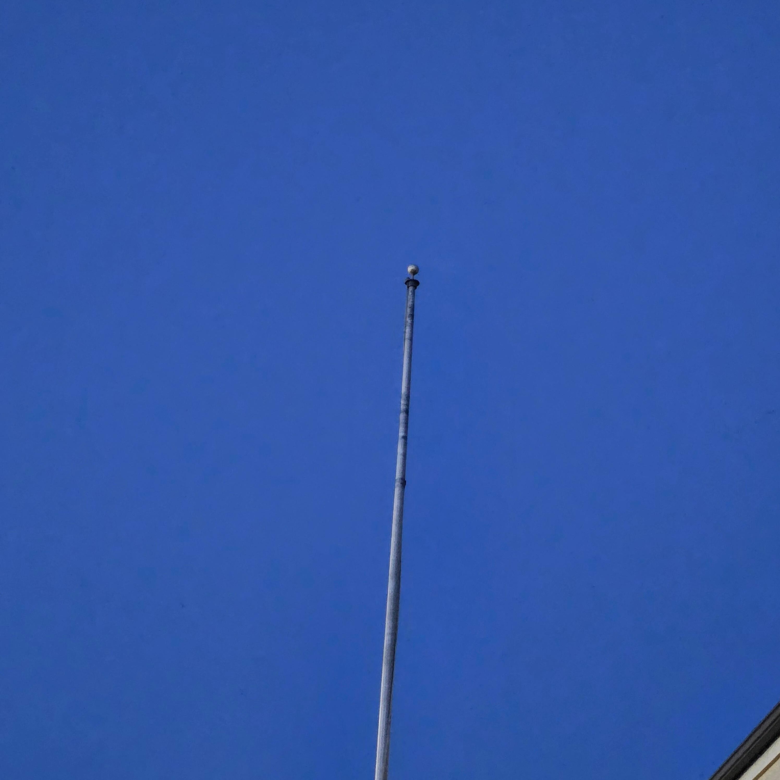 No American flag on this pole.