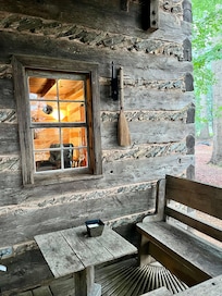 Plenty of seating on the porch
