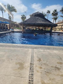View of the pool bar.