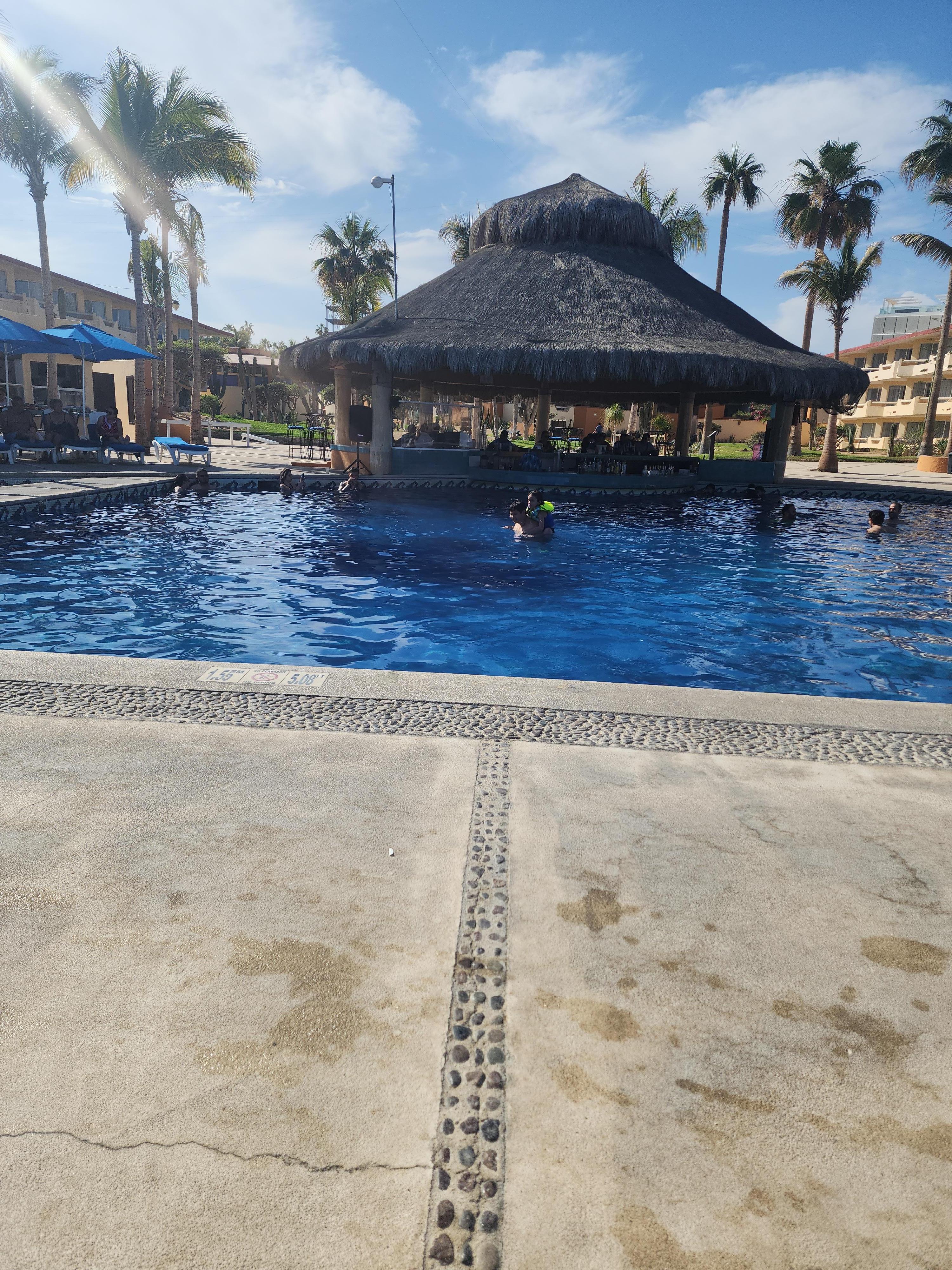 View of the pool bar.