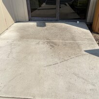 Scuzzy entrance. It’s not that hard to throw some soapy water on there and hose it down. Come on!
