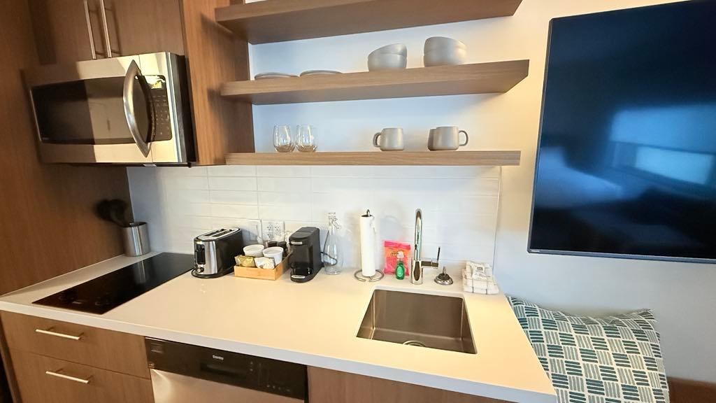 Mommy scrub and dish washing liquid
Coffee maker and some extras