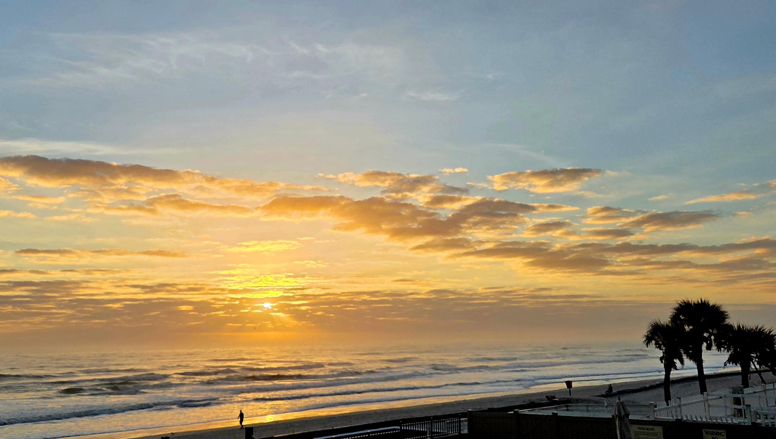 View from our balcony 