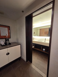 Our room clean and well appointed.