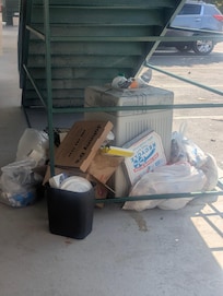 This was there, by my door when I arrived. It was 4pm, so it should have been picked up by then.
