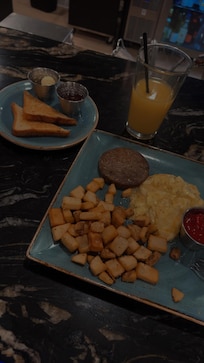 breakfast from the hotel restaurant