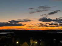 Beautiful sunset from back porch.
