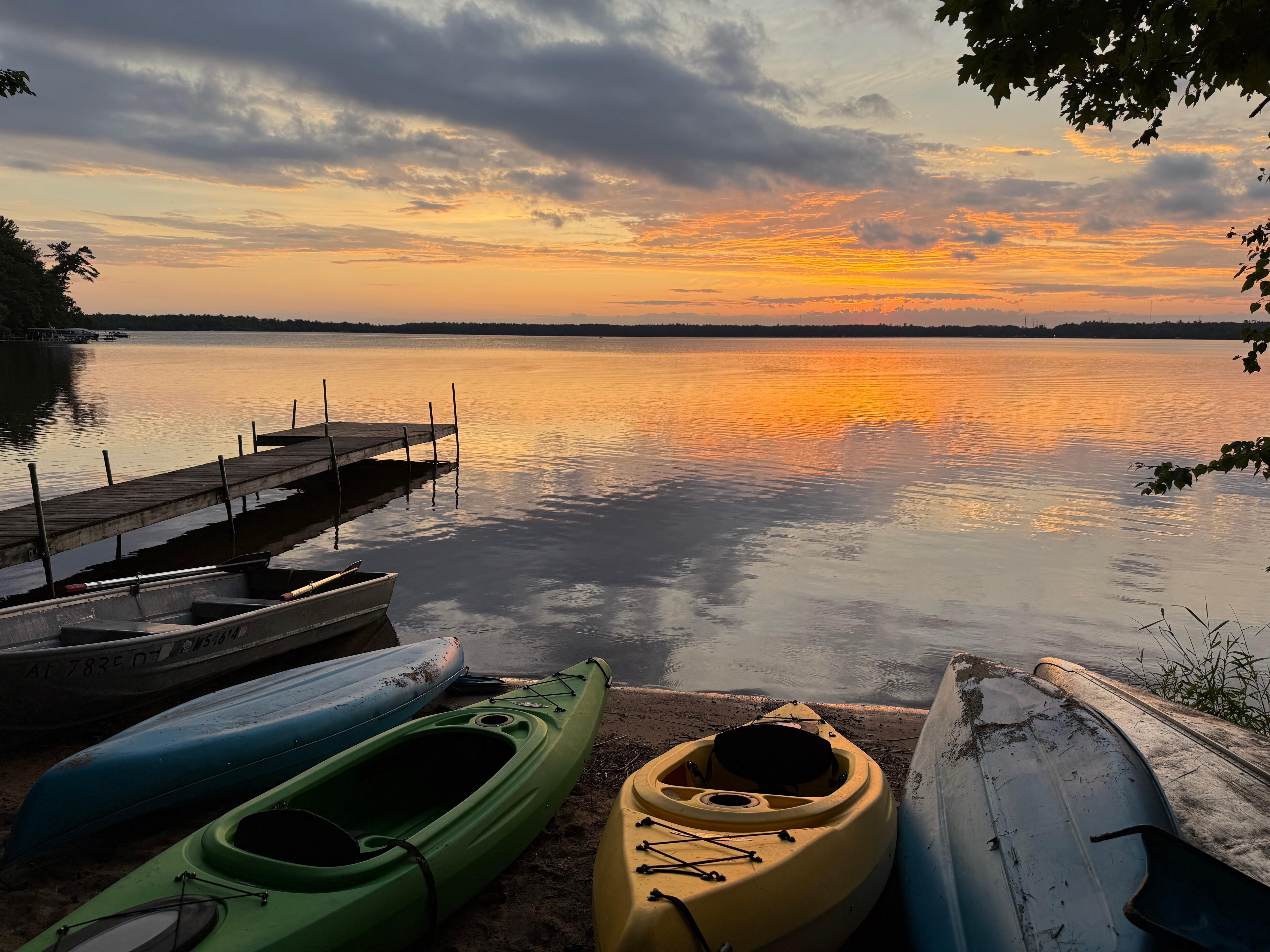 Sand Lake was almost always calm when we were there. 