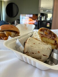 Delicious breakfast from the restaurant