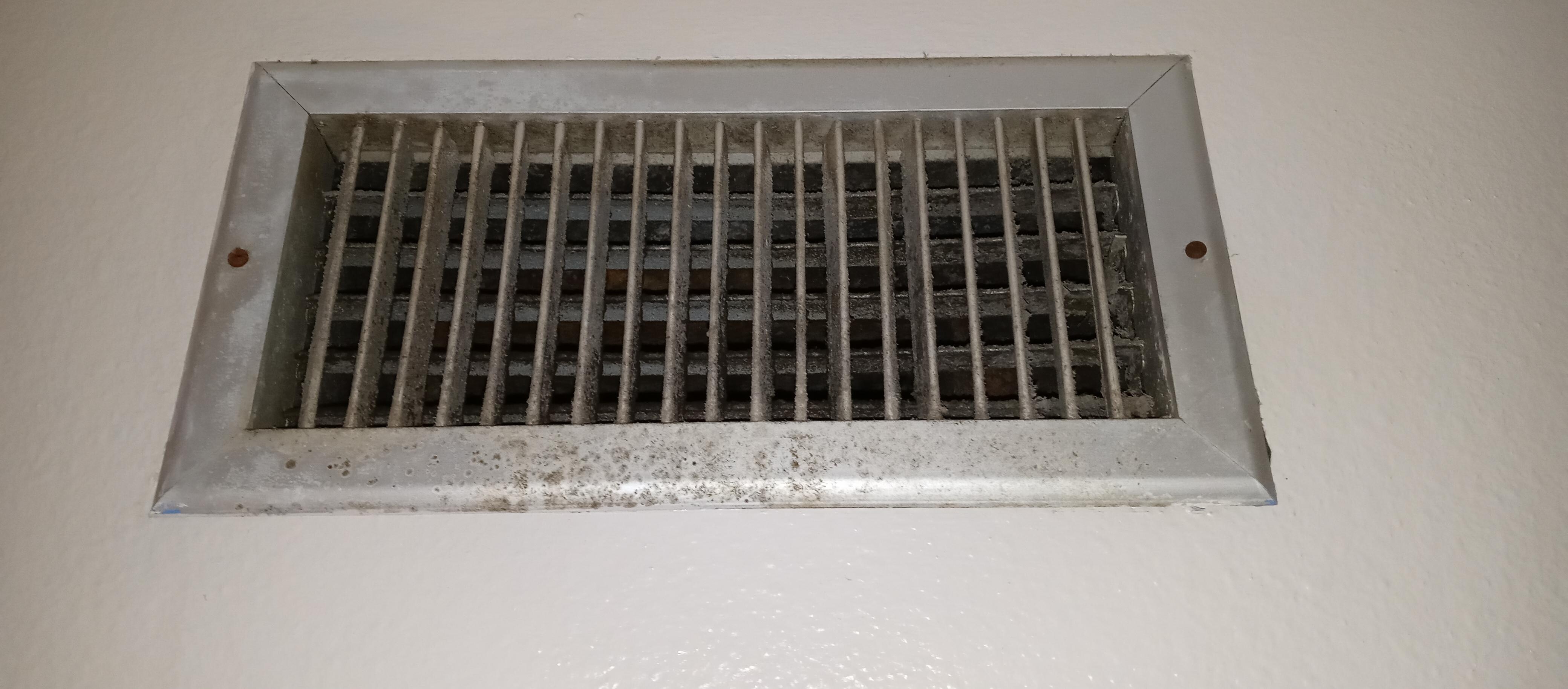 Mold on bedroom air vent.
