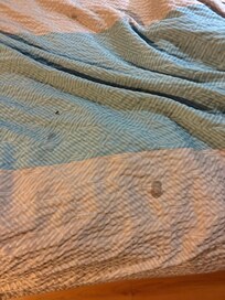 Burn holes and sticky!!!!