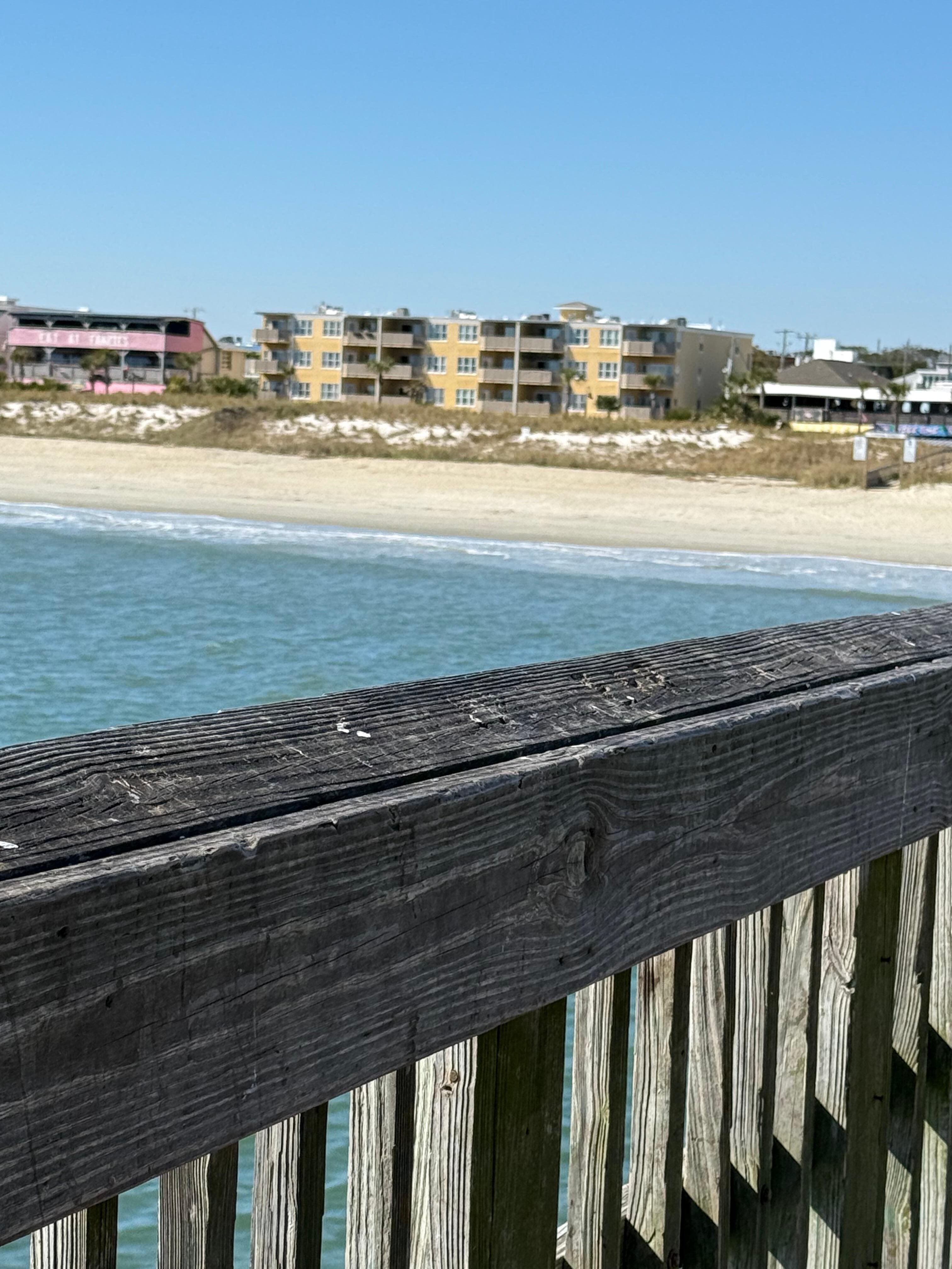 View of the condo from the pier. 