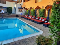 The pool area in daytime