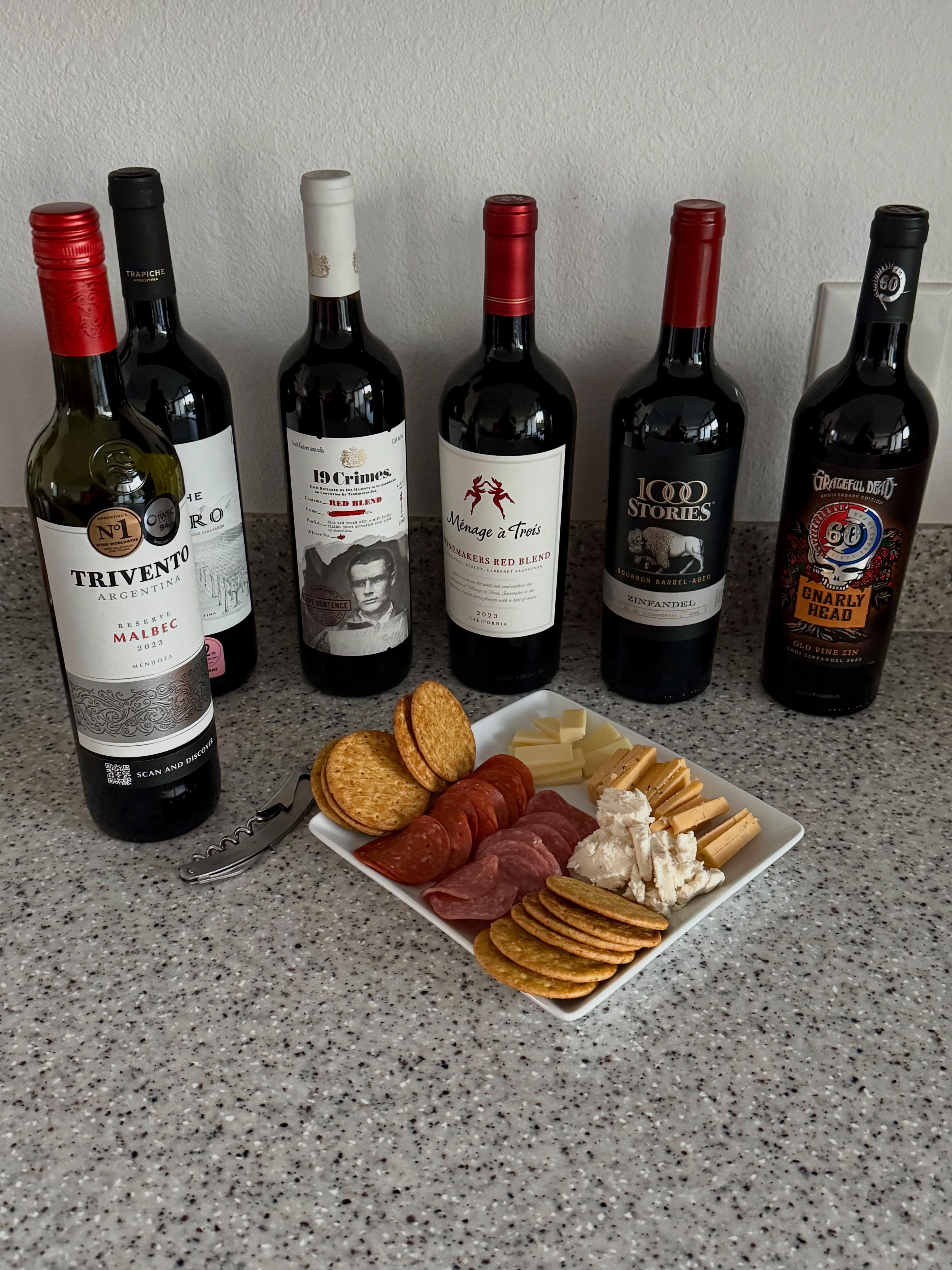 Dinner Friday night. Charcuterie and wine. Yes, I shared! :)