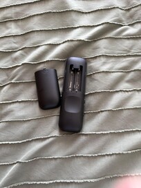 No batteries in the remote.