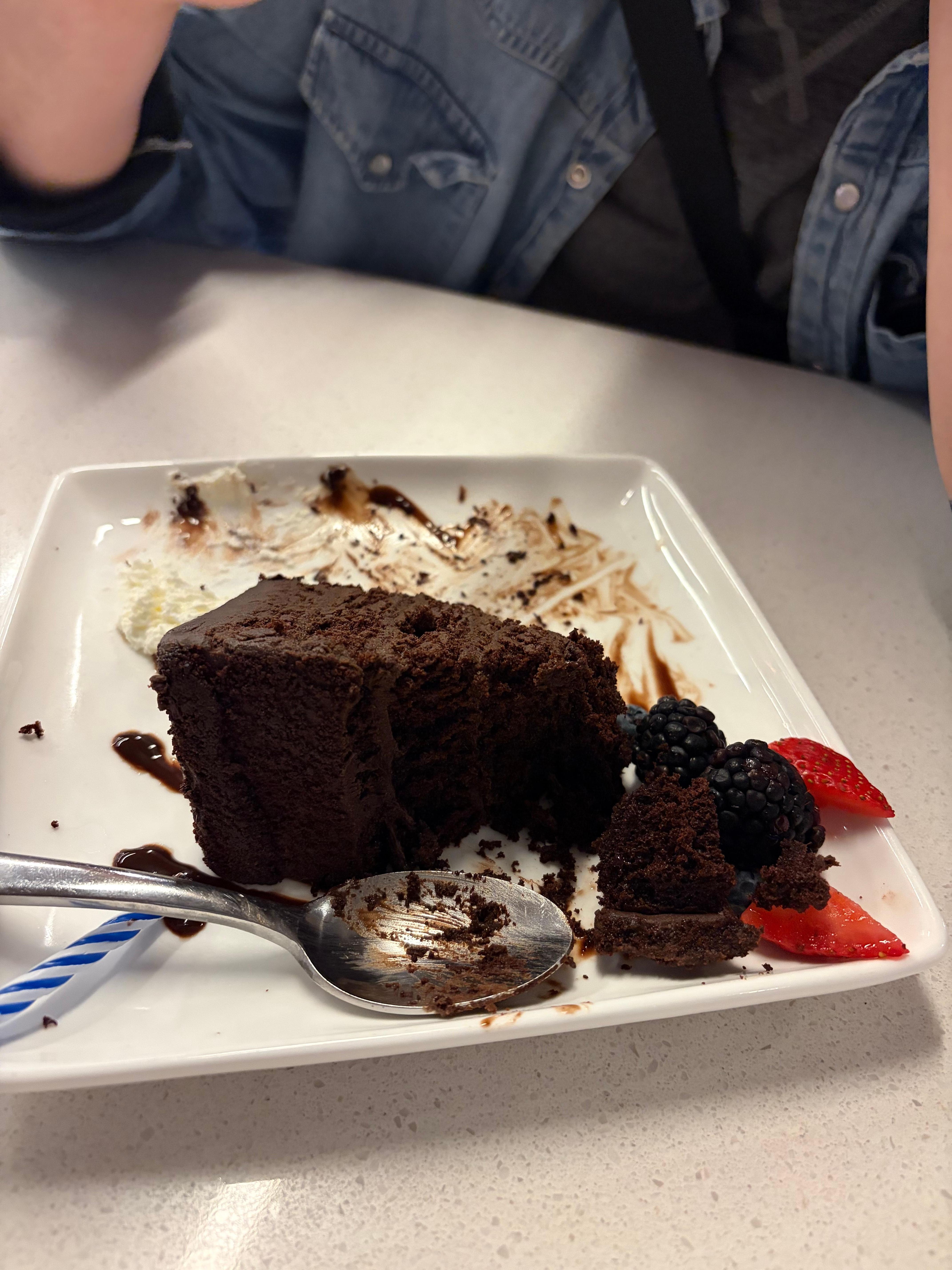 Love the chocolate fudge cake