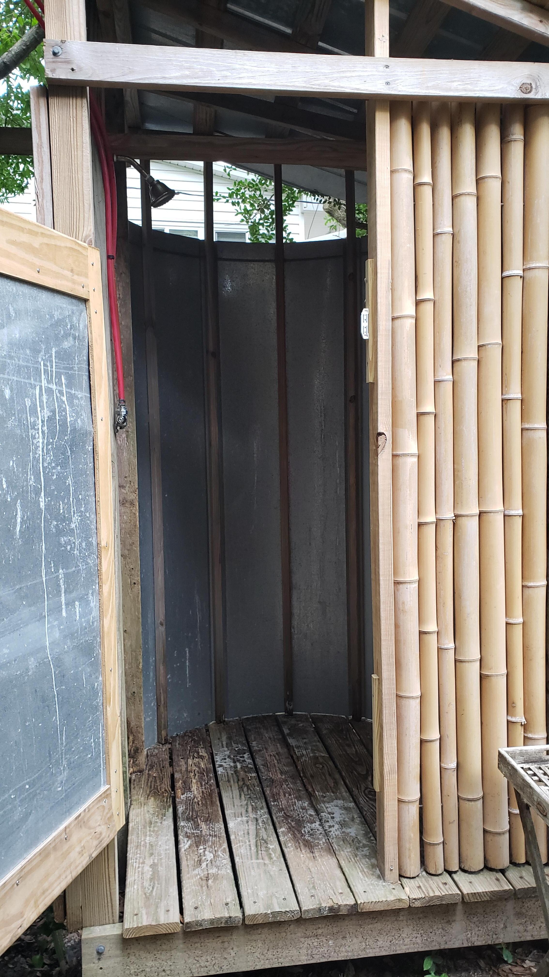 Outside shower