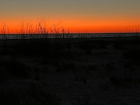 Sand dunes at sunset