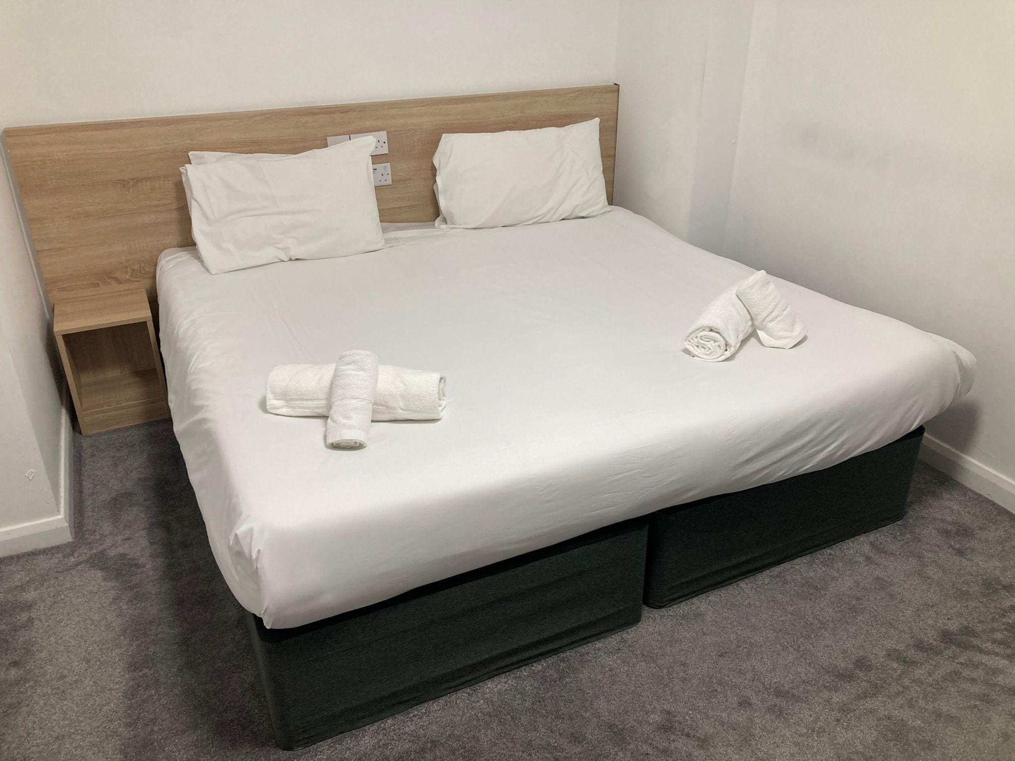 Good size bed, clean and quite comfortable 