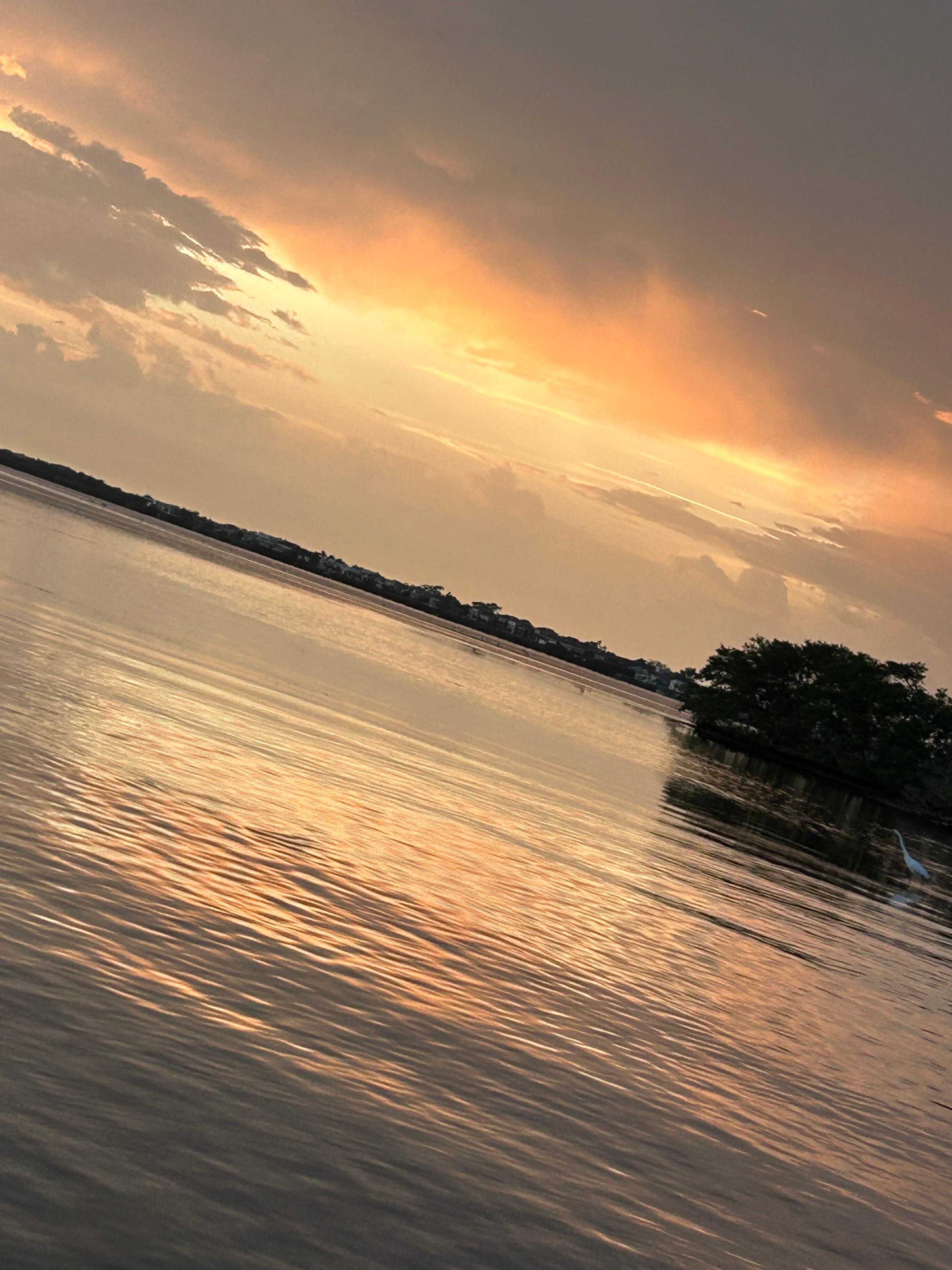 Sunset view a short distance away from the canal 