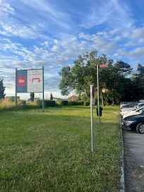 Fra parkeringsområdet