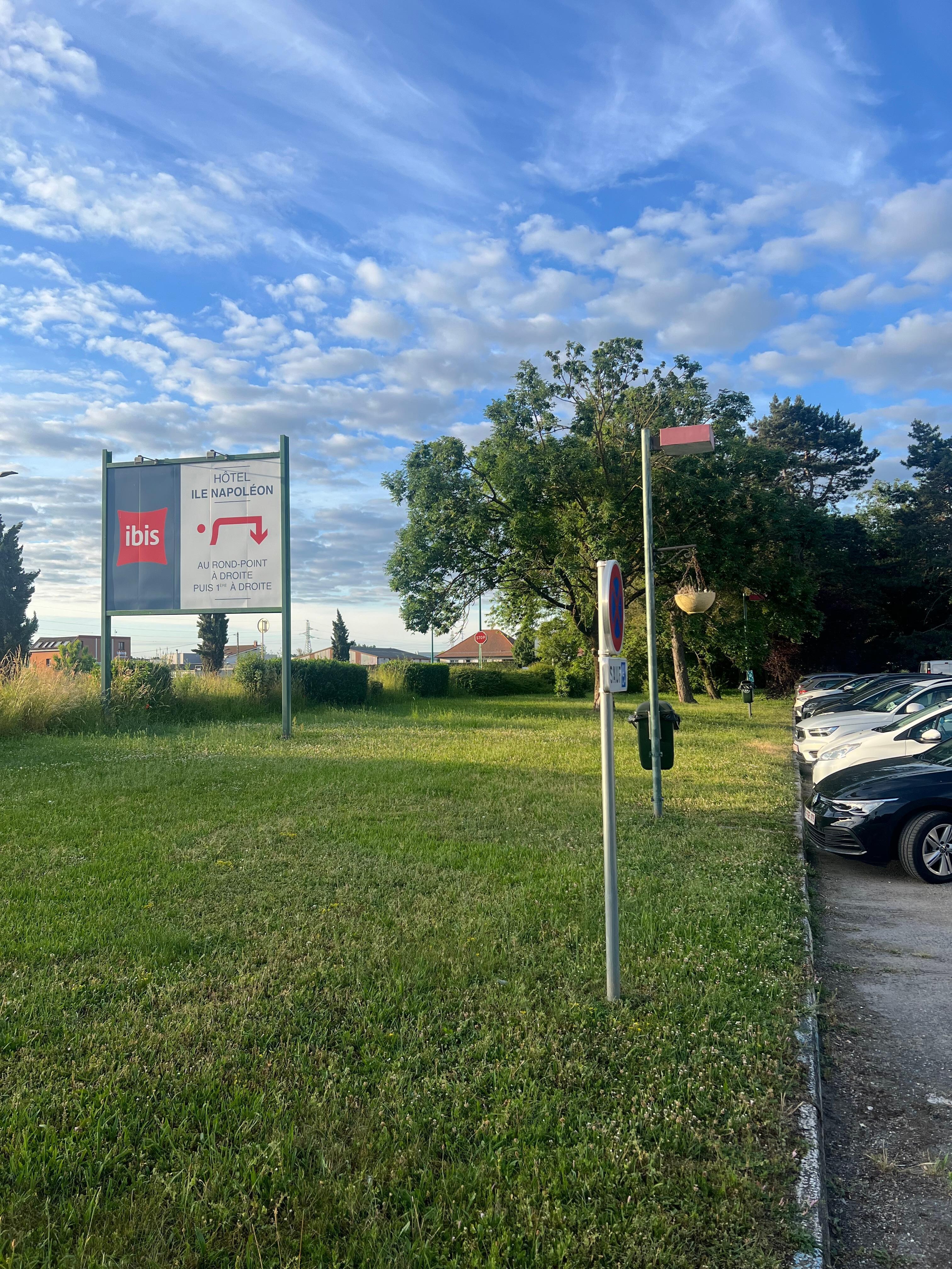 Fra parkeringsområdet