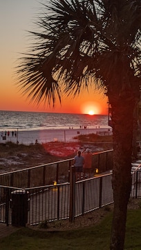 Sunset from the balcony.