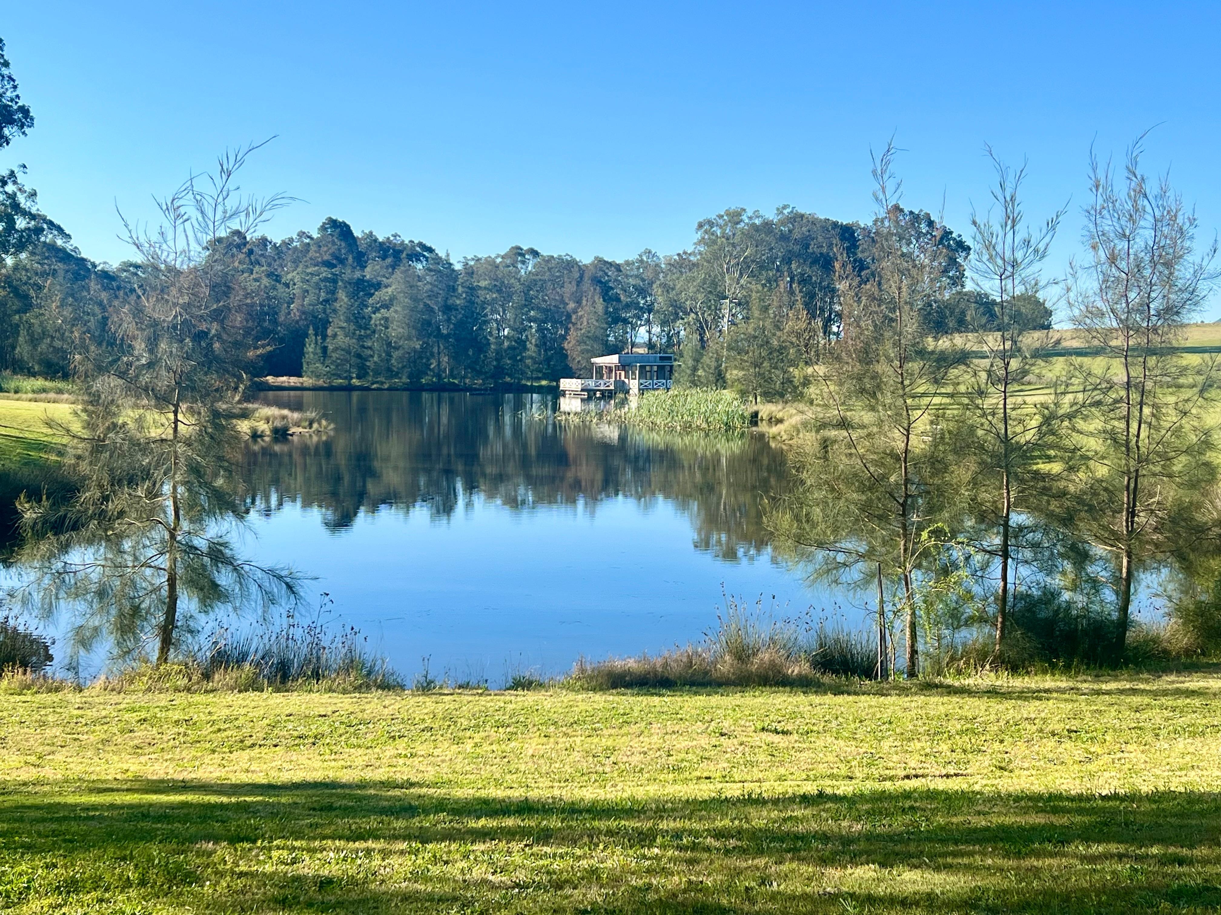 LAKE AND WINE HOUSE ON PROPERTY