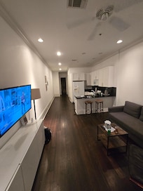 Loft, looking from living area/lounge area