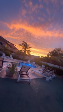 Pool at night