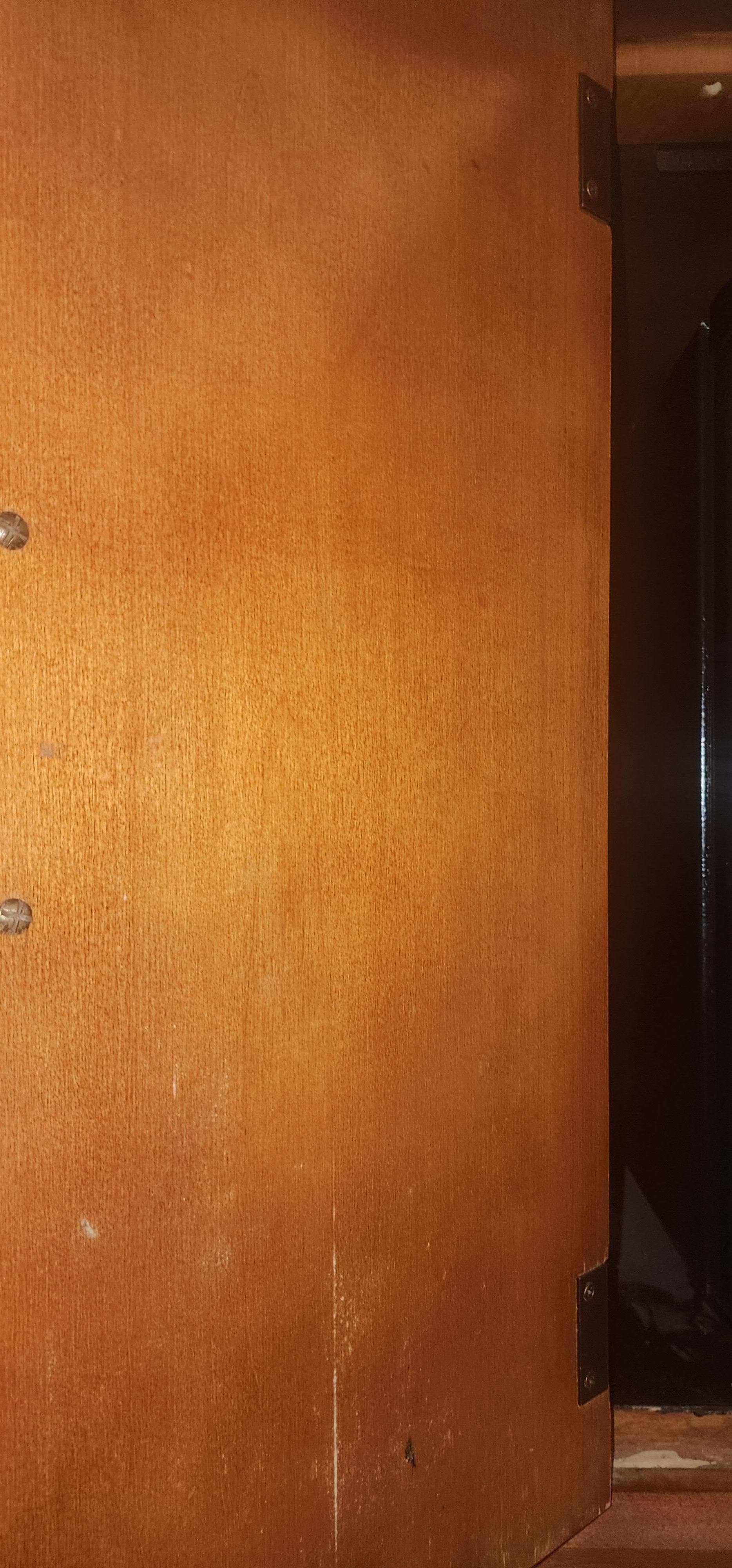 Moldy fridge cabinet