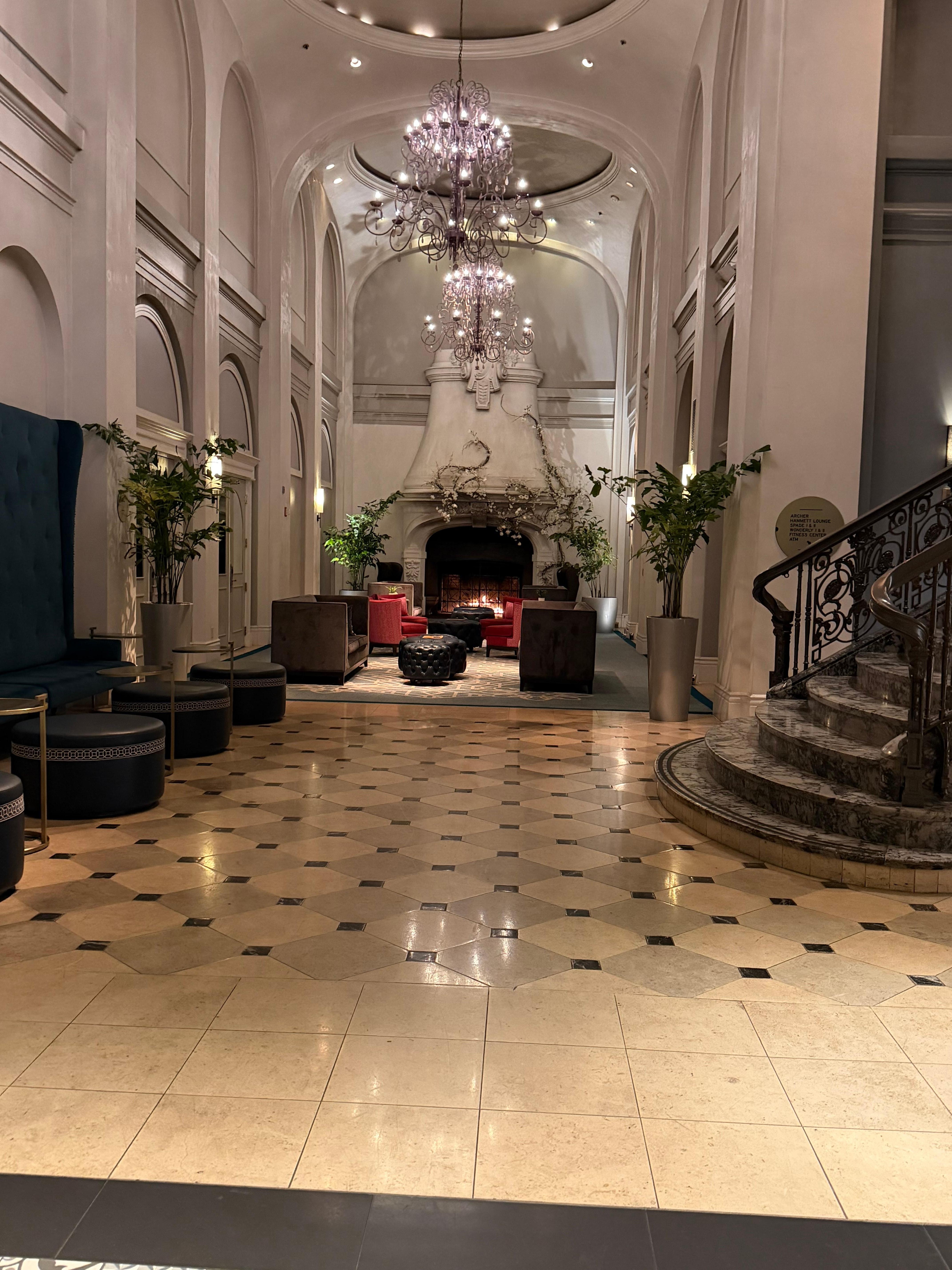 beautiful lobby area 