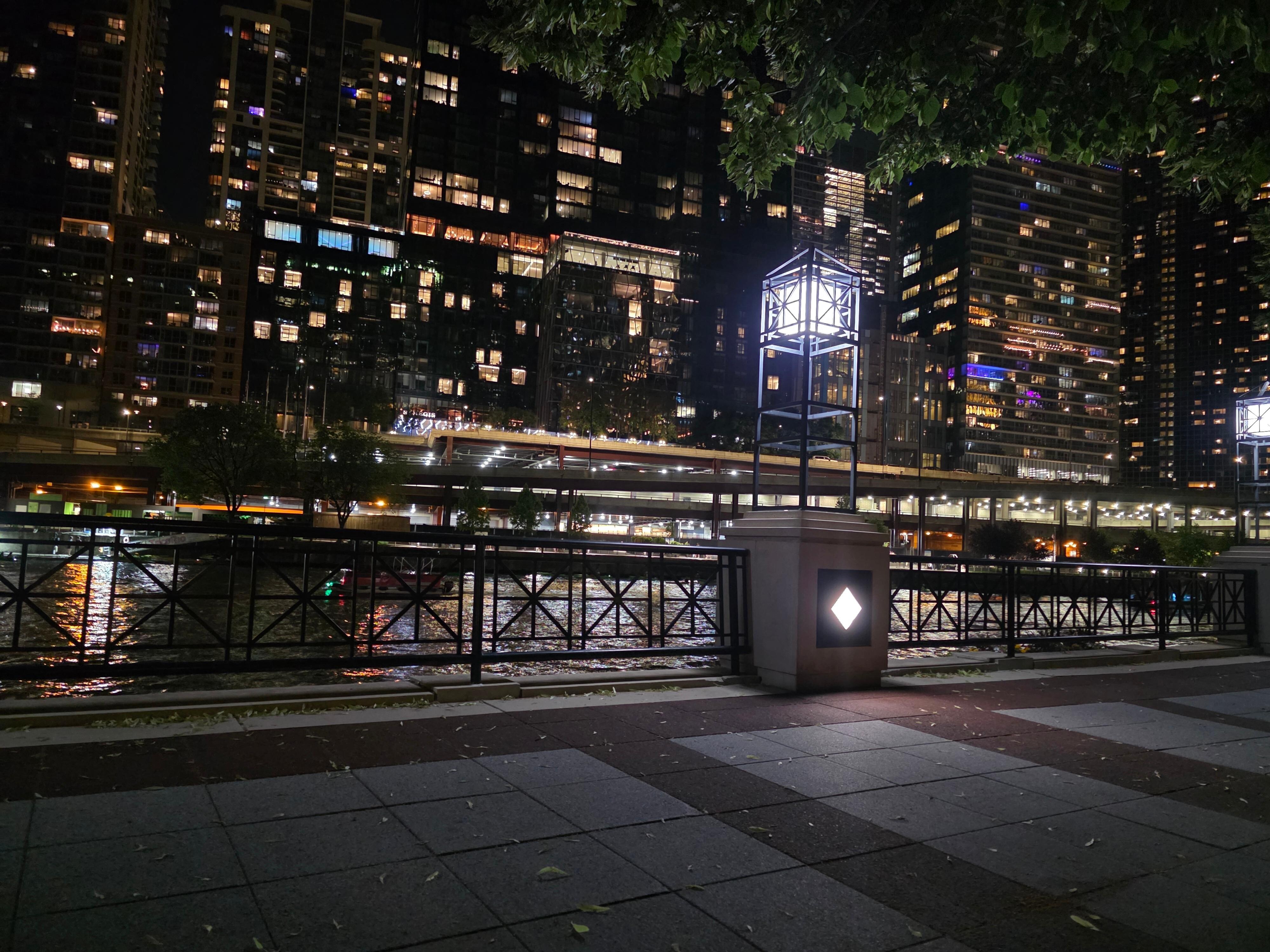 The view of the Riverwalk down from the Loews Hotel 