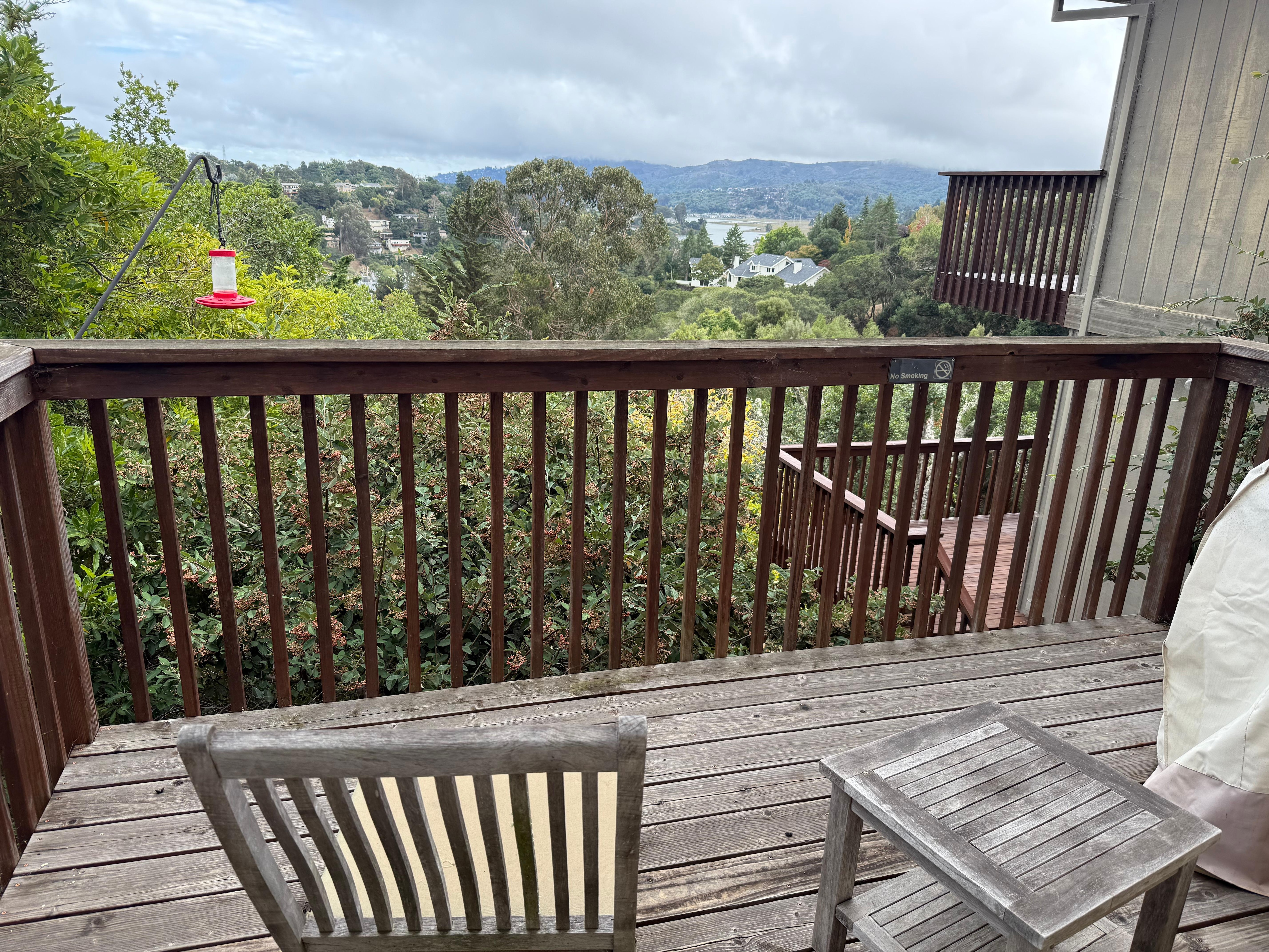 We loved sitting out on the deck. 