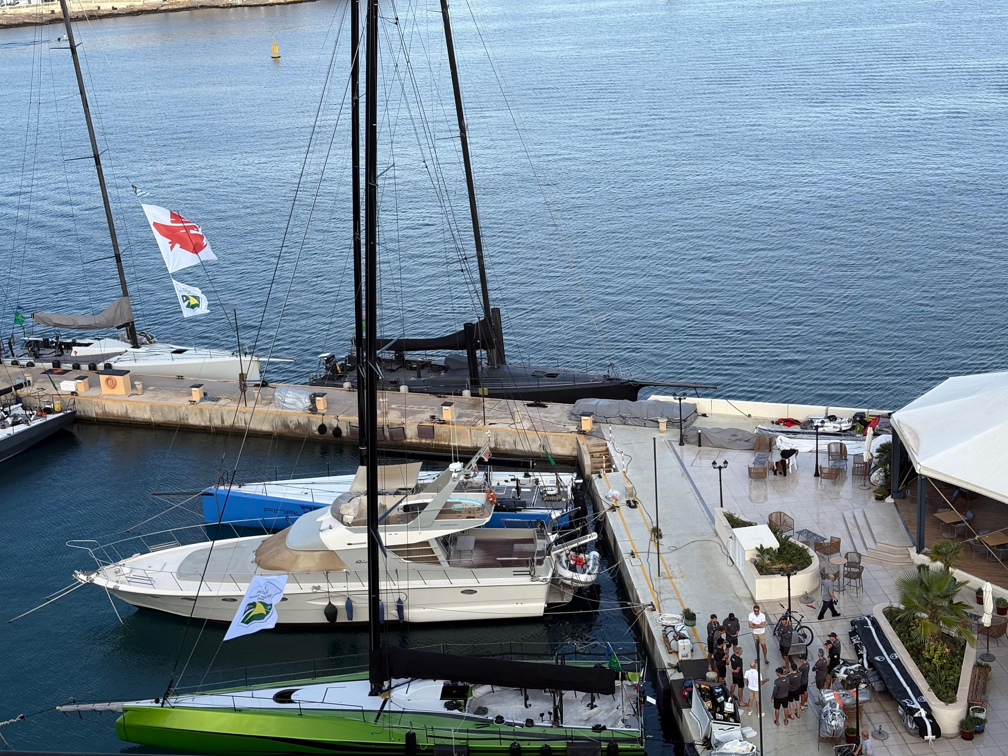 Private marina belonging to the hotel