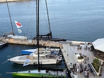 Private marina belonging to the hotel