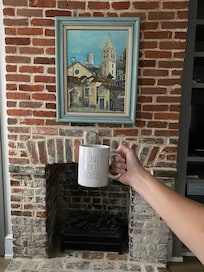 Beautiful exposed brick.