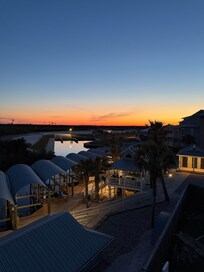 Sunrise view from the back balcony