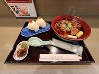 Food from the Japanese restaurant inside the hotel