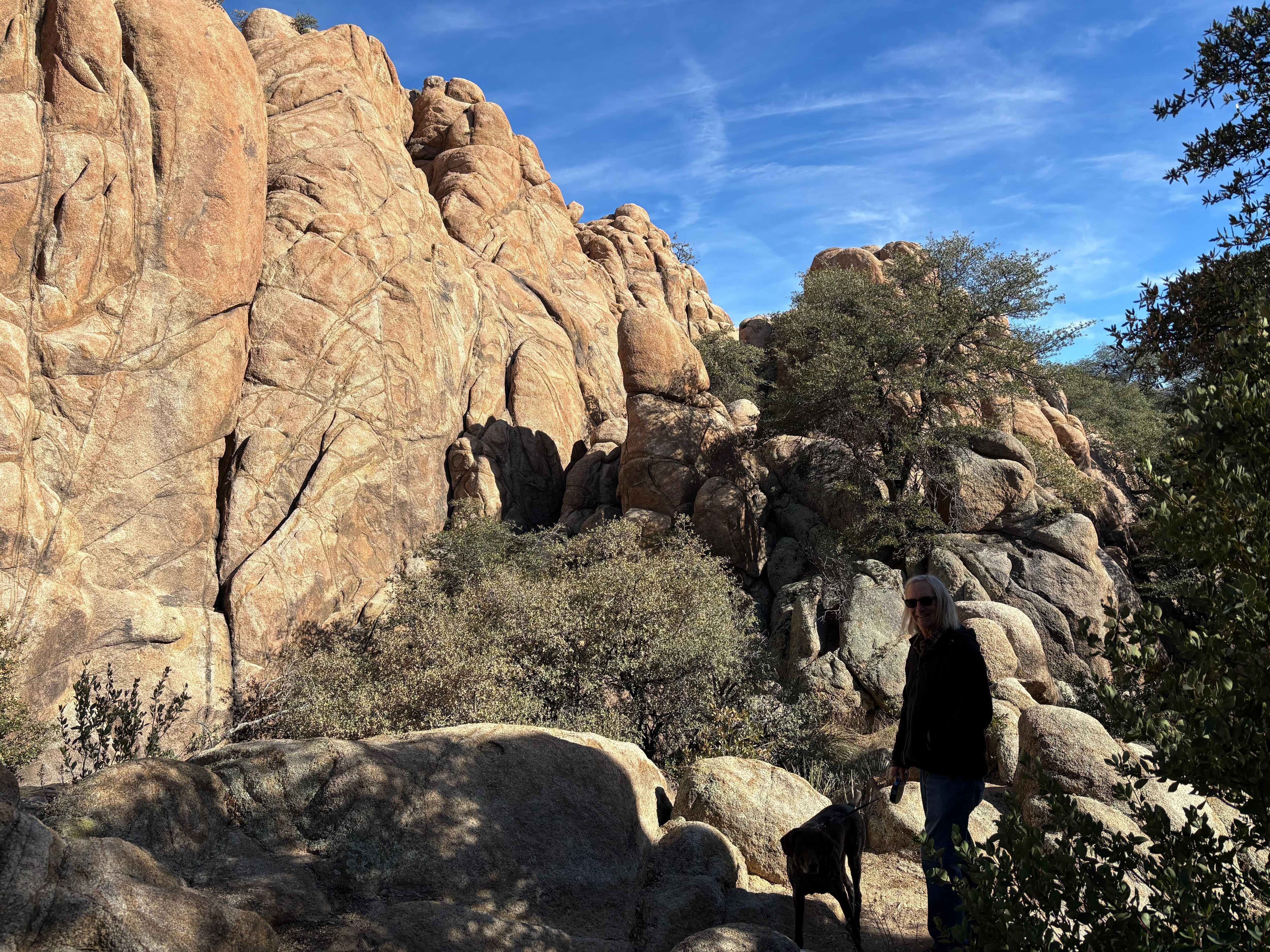 Hiking amongst the beautiful boulders. 