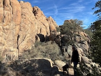 Hiking amongst the beautiful boulders.