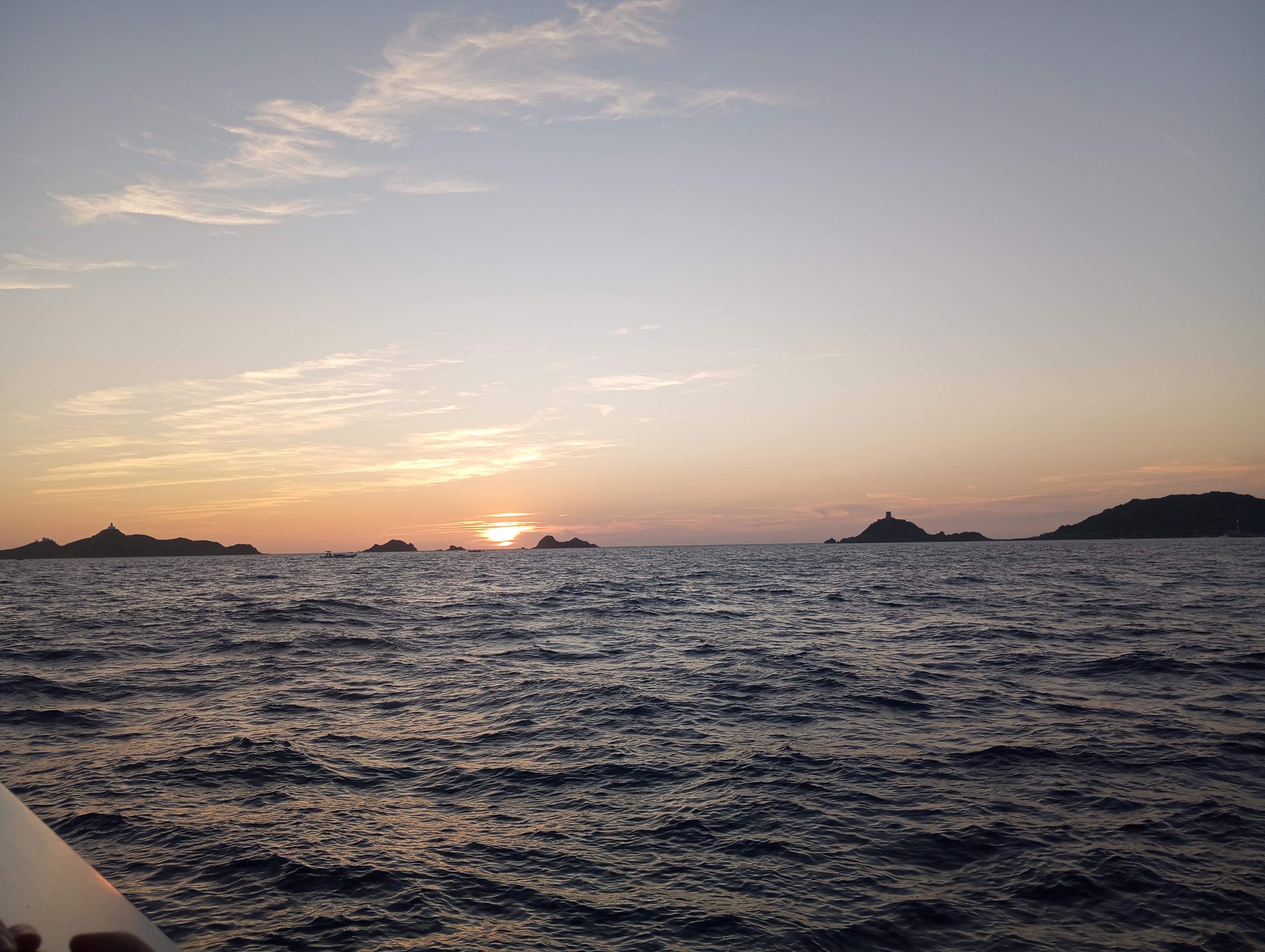 Coucher de soleil îles sanguinaires 